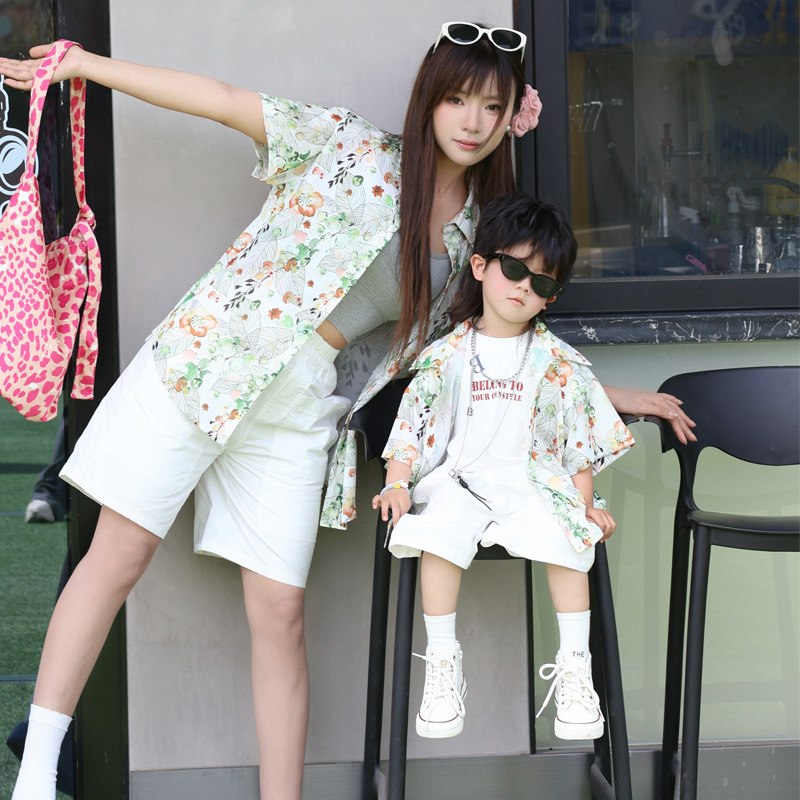 Holiday Look Parent-child Flor - đánh giá và giá Plant Parent Shirt