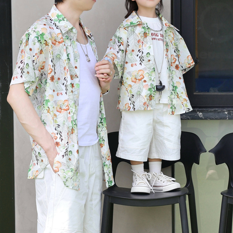 Holiday Look Parent-child Flor - đánh giá và giá Plant Parent Shirt