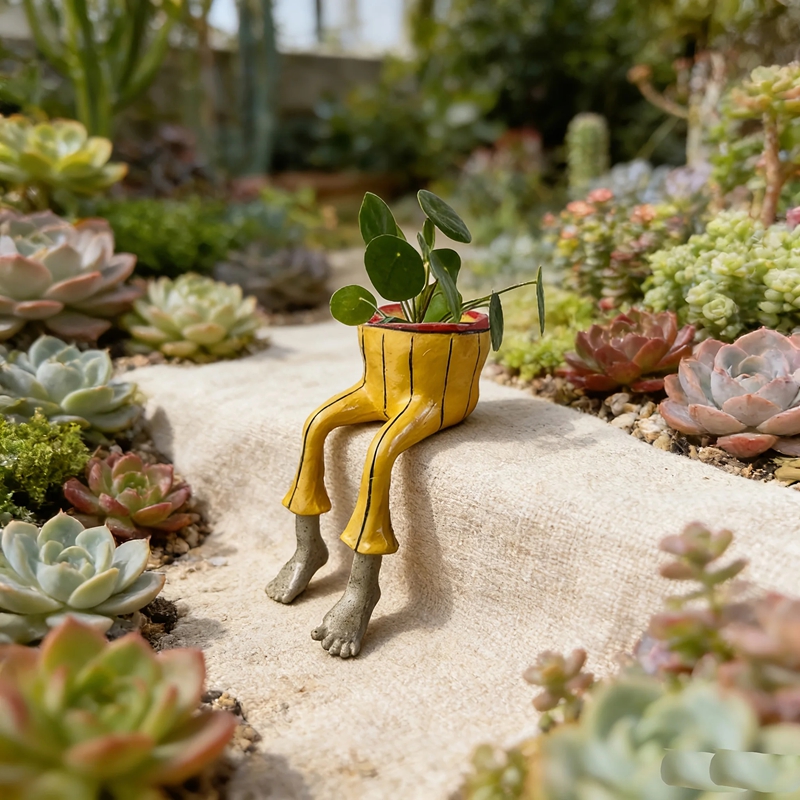 Whimsical Resin Leggy Planter  - đánh giá và giá Plant Parental